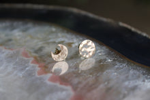 Load image into Gallery viewer, 14k gold moon earrings