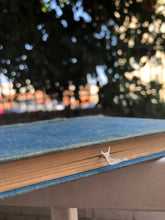 Load image into Gallery viewer, Adorable silver snail and slug stud earrings