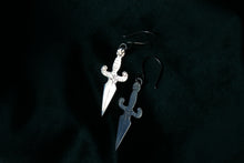 Load image into Gallery viewer, Sterling Silver Dagger Earrings