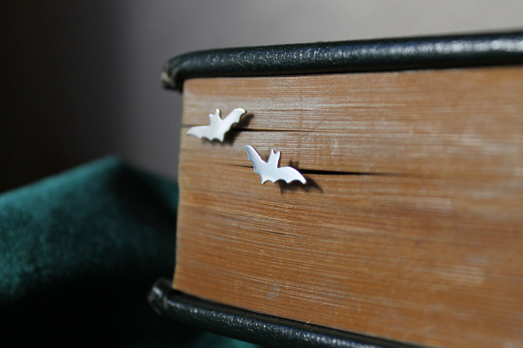 Little bat stud earrings