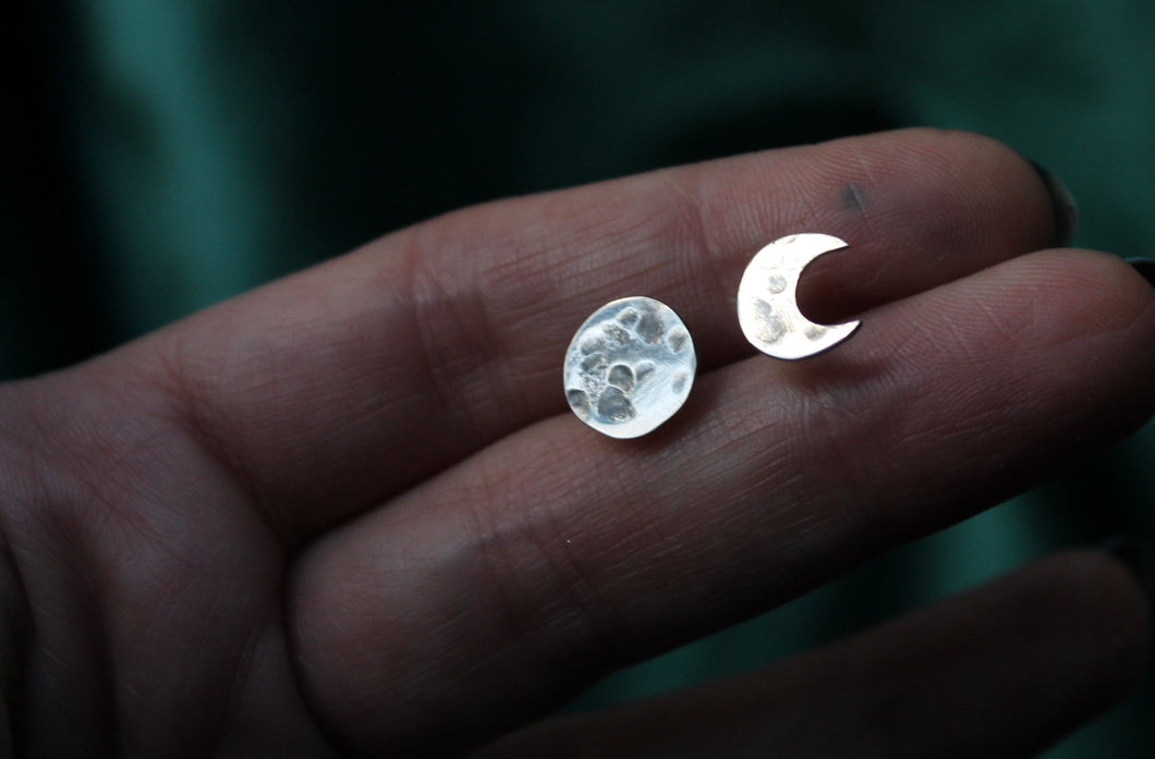 Phases of the moon earrings