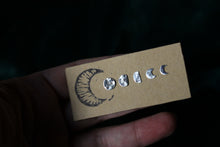 Load image into Gallery viewer, Phases of the moon earrings
